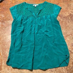 Pale Sky Green Babydoll Blouse
